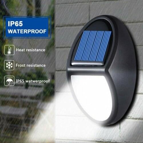 10 LED Solar Wall Light Intelligent Solar Sensor Waterproof Garden LED Lamp Spotlights for Garden Path Street LED Wall Light