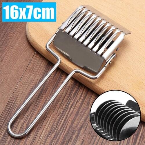 1Pcs Rotary Stainless Steel Pastry Cutter Kitchen Gadgets Food Parsley Herb Roller Chopper Make Pasta Noodle Cutter