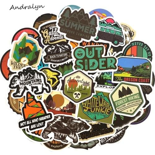 10/50Pcs Camping Graffiti Stickers Outerdoor Stickers For Luggage Motorcycle Laptop Skateboard Adesivos Phone