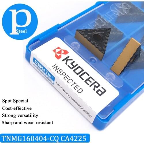 10PCS 100% Original TNMG160404 CQ CA4225 Bicolor Carbide Inserts For Steel TNMG 160404 High Quality Turning Tool CNC Lathe Tools