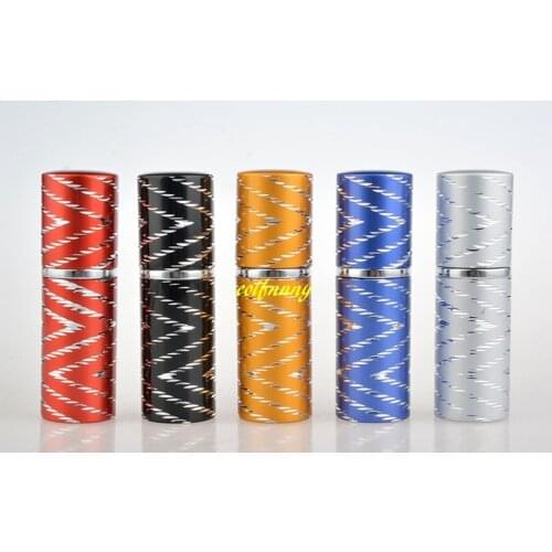 1000pcs/lot Fast Shipping 10ml Aluminum Spray Bottle Perfume Sprayer Cosmetic Bottle Empty Bottle 5 colors