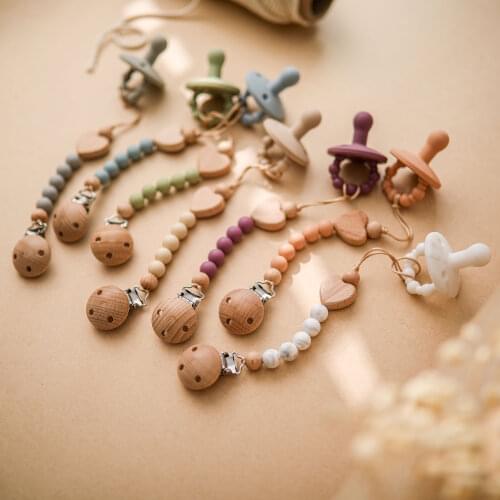 2 Pc/Set Baby Pacifier Clip Fake Pacifier Set Food Grade Silicone Teat Nipple Soother Pacifier Baby Teether Toys Nipple Holder