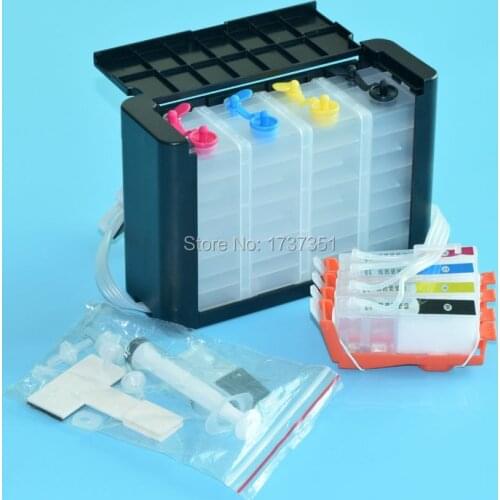 4 color Bulk ink system for HP 655 for HP Deskjet Ink Advantage 3525 5525 4615 4625 printer