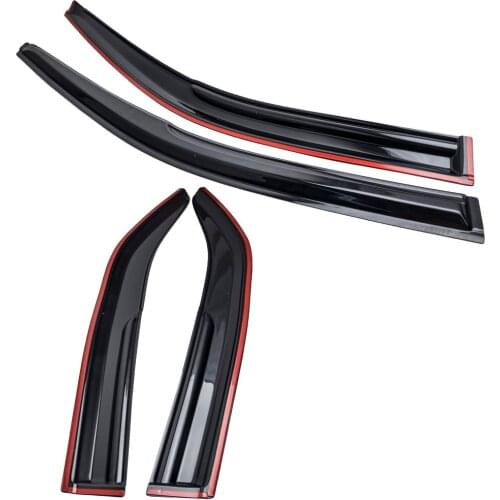 4x Smoke Acrylic Window Visor Sun Rain Guard Vent Shade for Toyota Camry 2012-2017