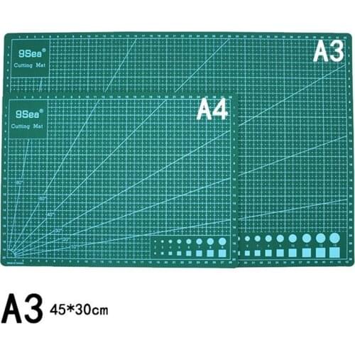 A4 A3 PVC Cutting Mat DIY Cut Patchwork Scale Pad Art Carving Knife Pen Tools Manual Soft Double-sided Self-healing Cutter Board