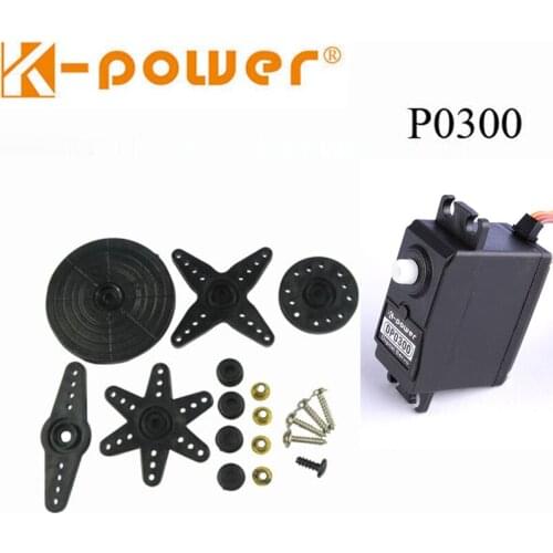 10PCS K-power P0300 Analog Servo 3kg JR plug Plastic Gear servo Standard size servo for RC Model part
