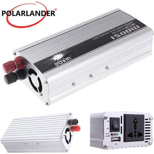 DC 12V to AC110V 1500W Car inverter converter Car Power converter inverter with USB Cigarette Socket Auto Converter Inversor