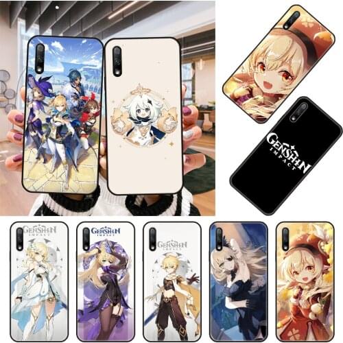 Phone Case For Huawei Honor 9X 9 9A 10 20 8X 8A 8S 7X 7A i 6A Pro Play Lite Black Cover Funda Silicone Game Genshin Impact