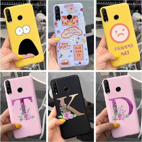 Case For Huawei P30 Lite Case New Letters Pattern Silicone TPU Soft Phone Cover For Huawei P30 Lite MAR-LX1M P30lite Nova 4E Bag