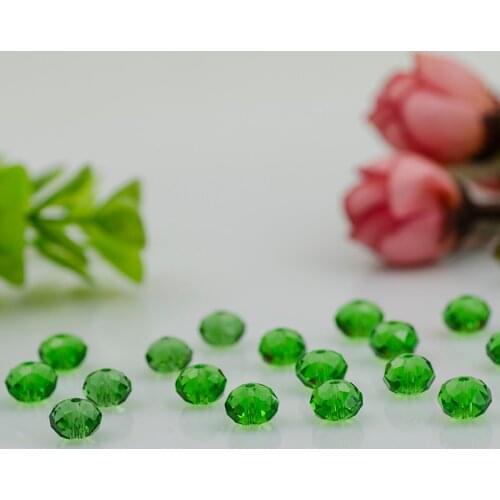 DIY handmade beaded material 68PCS faceted glass beads / crystal beads 8mm BZ08-214