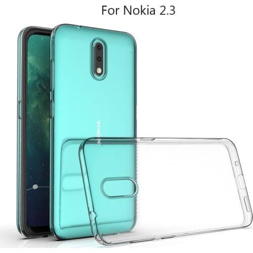For Nokia 2.3 6.2" Slim Crystal Clear Transparent Soft TPU Back Case Protection Skin Camera Protect Cover