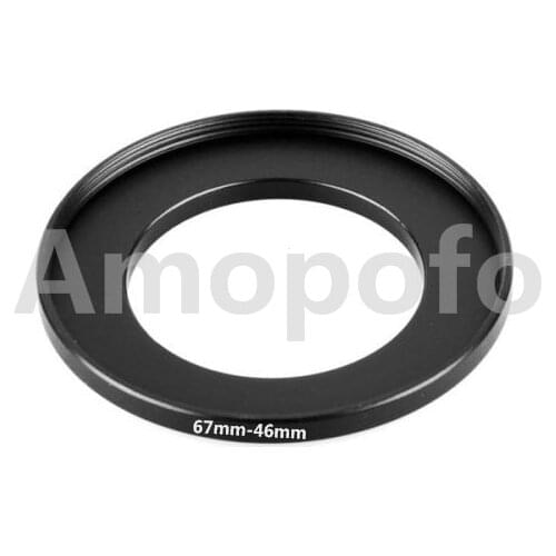 Wholesale 67mm-46mm Step-Down Metal lens filter Adapter Ring/67mm Lens to 46mm UV CPL ND Accessory