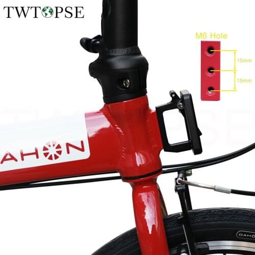 TWTOPSE Front Carrier Block For Brompton Folding Bike Bicycle Bag Bracket Holder Luggage Mounting Aluminum Alloy 3SIXTY Dahon