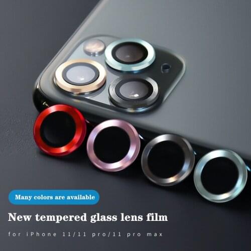 Matel Ring Camera Protector Glass for on IPhone 11 12 Pro Max 12 Mini Lens Screen Protector Apple 11 12 Mobile Phone Accessories