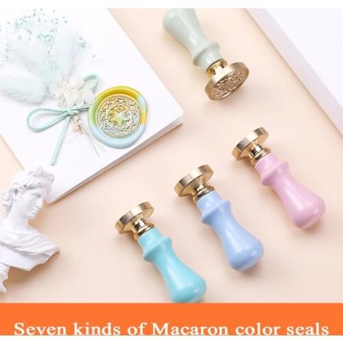 Mini Fire Lacquer Seal Envelope With Simple Wooden Handle Letter Blessings Etc Various Specifications