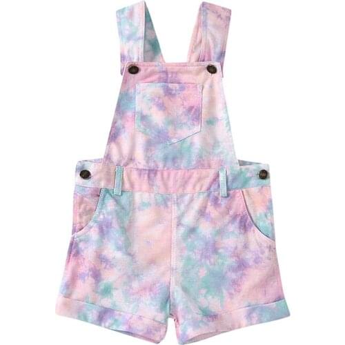 Children Fashion Clothing Pants 2020 New Summer Kids Casual Overalls Baby Colorful Suspender Pants Toddler Lovely Outfits Romper