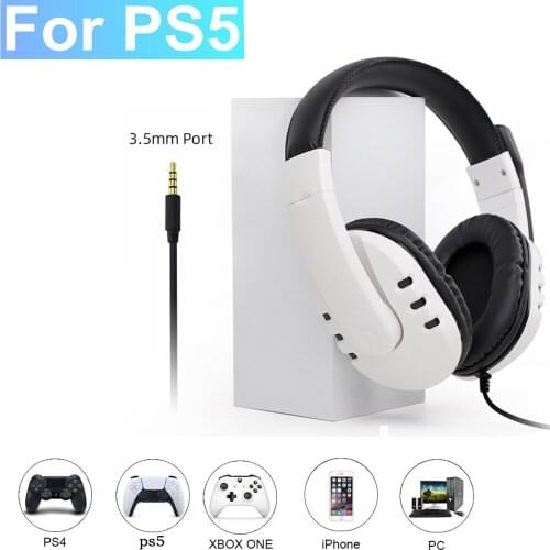 PS5 Wired Headset Gamer Headphone PC 3.5mm For Xbox one PS4 PC PS3 NS Headsets Surround Sound Gaming Overear Laptop Tablet Gamer
