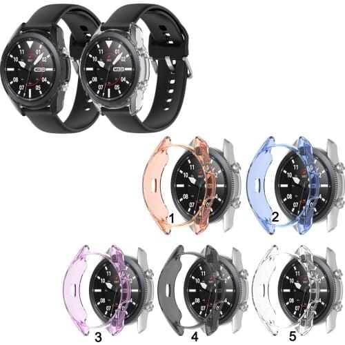 TPU Transparent Protector Case Cover for Samsung Galaxy Watch 3 41mm 45mm Bumper Cases Watch Accessories
