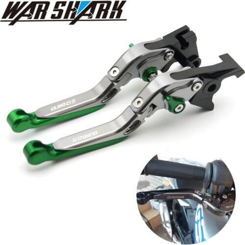 With LOGO Motorcycle Accessories Adjustable Extendable Folding Brake Clutch Lever for BMW G310GS G310 GS G 310GS 2017 2018 2019
