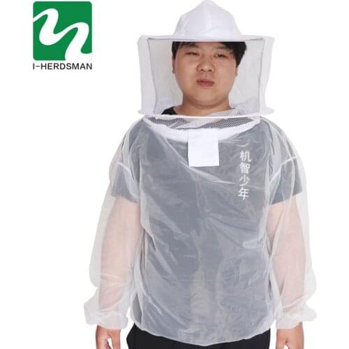 Hot Sale Nylon Breathable Beekeeping Clothing Anti Bee Coat Veil Sleeve Head Preventing Cap Hat beekeeping kit Comfort