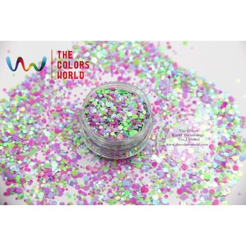 RI321-317 Mix size Mix Colors round dot shape for Nail Art and DIY supplies