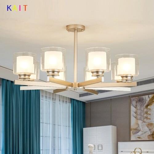 Modern Black gold silver Metal Led Chandeliers Lighting Lustre Living Room Led Pendant Chandelier Light Bedroom Hanging Lamp