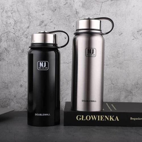 610/800/1100/1500ml Large Capacity Stainless Steel Vacuum Flask Vacuum Double Wall Outdoor Sports Travel Hiking Vacuum Flask Cup