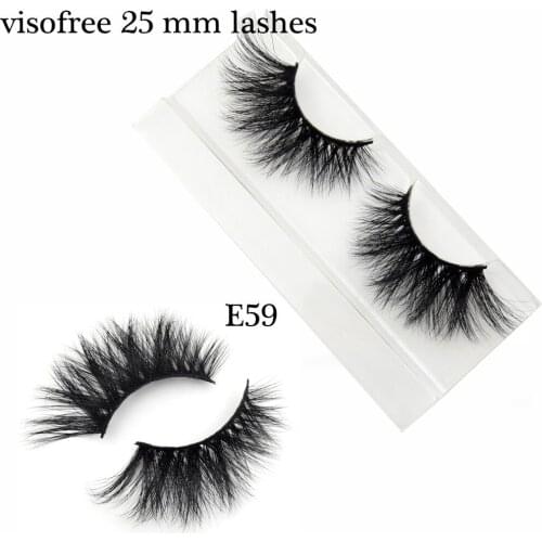 Visofree 25mm Lashes Reusable Natural False Eyelashes Fake Lashes Long Makeup 3D Mink Lashes Eyelash Extension Mink Eyelashes