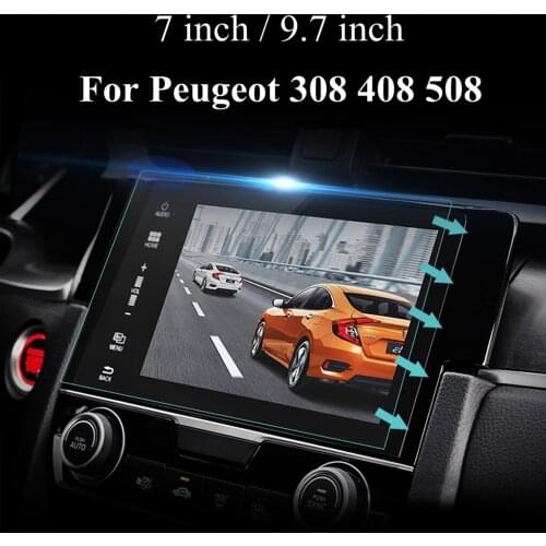 Replacement For Peugeot 308 Center Control DVD Screen Protector GPS Navigator Tempered Glass Film Cover