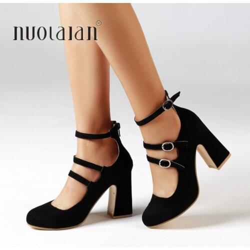Women Brand Design Shoes Woman Spring Summer Platform Pumps Ladies High Heels Office Party Suede High Heel Shoe Womens Red Black