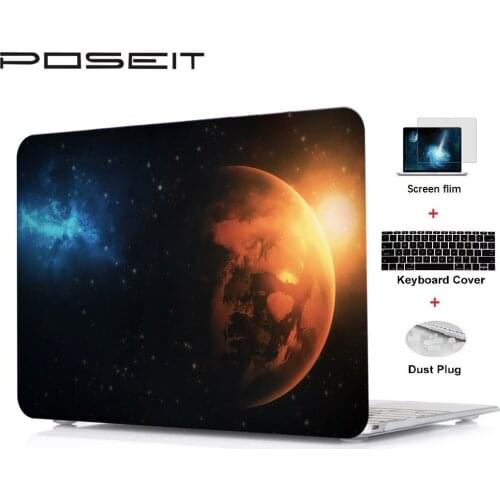 For Apple Macbook Touch Bar 13 15 Hard Case Cover Laptop Shell+Keyboard Cover+Screen Film+Dust Plugs For Air 11 13 Pro 13 15