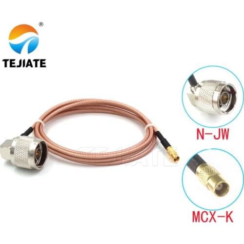 1PCS TEJIATE Adapter Cable N To MCX Type NJW Convert MCXK 8-90CM 1M 1.5M 2M Length Connector RG316 Wire