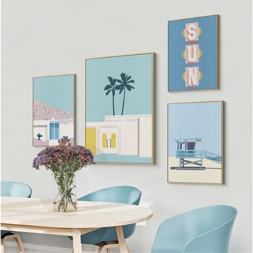 Abstract Architecture Wall Art Poster Landscape Art Print Quotes Canvas Painting Modern Pictures Nordic Living Room Home Decor