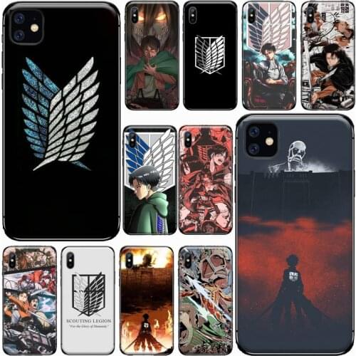 Attack on titan anime COMIC Phone Case For iphone 8 11 12 Redmi note 8 9 s huawei p 30 pro lite plus cover shell funda
