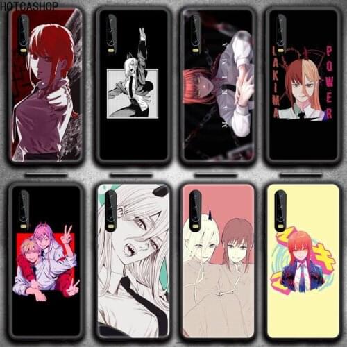 Chainsaw Man Makima Power Phone Case for Huawei P20 P30 P40 lite E Pro Mate 40 30 20 Pro P Smart 2020