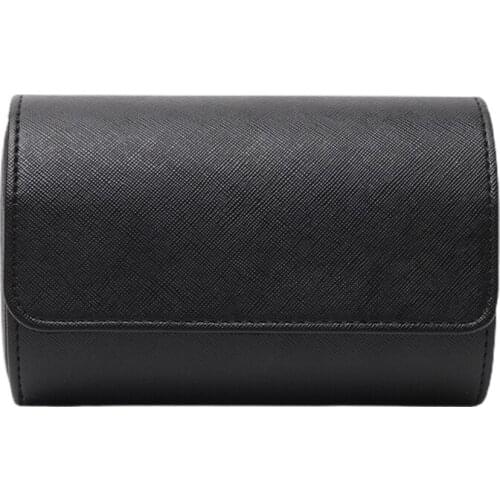 M4YF 2Slot Travel Watch Case Wristwatch Organizer Watch Accessories Made by Leather for Wristwatch Jewelry Display Waterproof