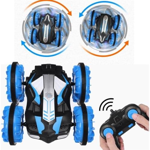 JJRC 360 Rotate Off-Road Stunt RC Vehicles RC Car Remote Control Toys Model RTR LED Light 2.4G 6CH Amphibious Bb50