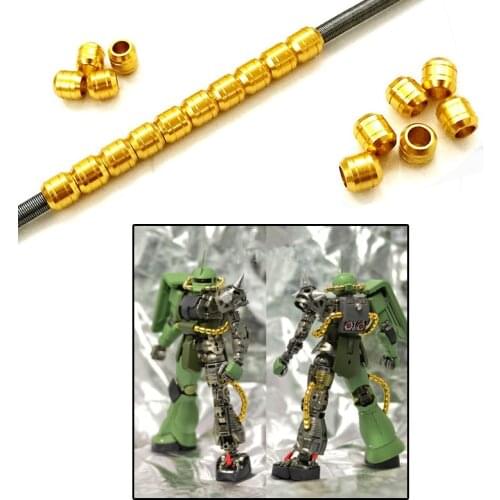 2021 NEW HD GUNDAM Model Zaku Metal Fitting Spare Parts Shining Gold Power Tube Action Toy Figures