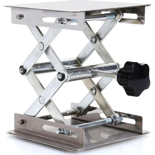 100X100mm Lab-Lift Lifting Platforms Stand Rack Scissor Stainless Steel