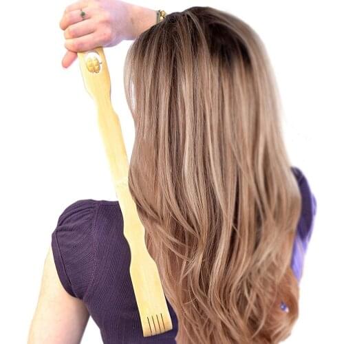 Durable Bamboo Massager Back Scratcher Wooden Scratching Backscratcher Massager Products Outdoor Tools