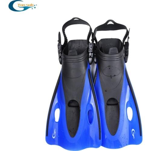Yon Sub Professional Scuba Diving Swimming Fins Adjustable Short Flipper Diving Equipment Adult & Kids