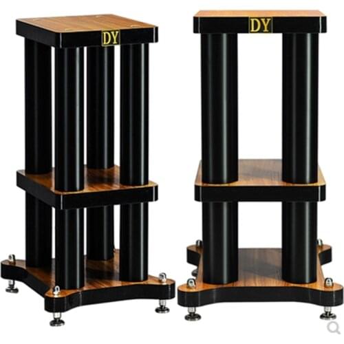 S-030 hifi shock absorber surround speaker bracket bookshelf speaker stands tray backing plate metal solid wood base rack