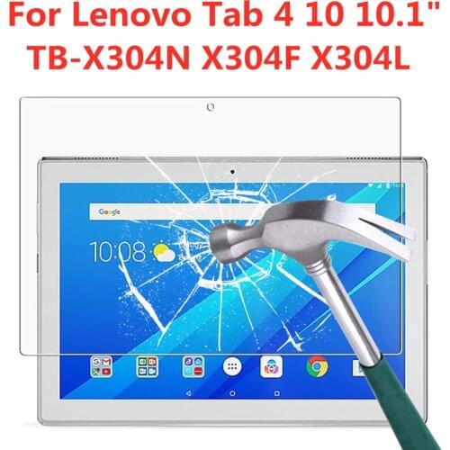 9H Tempered Glass For Lenovo Tab 4 10 10.1 Inch Screen Protector TB-X304N X304F X304L Anti Fingerprint HD Tablet Protective Film