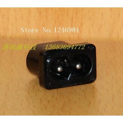 [SA]AC AC outlet black character seat two small pin connector socket panel two core RF-180A--200pcs/lot