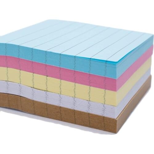 80 Pages/Set Solid Color Self-Adhesive Memo Pad Sticky Note Page Marker Planner Gift for kid Creative Wholesale school office