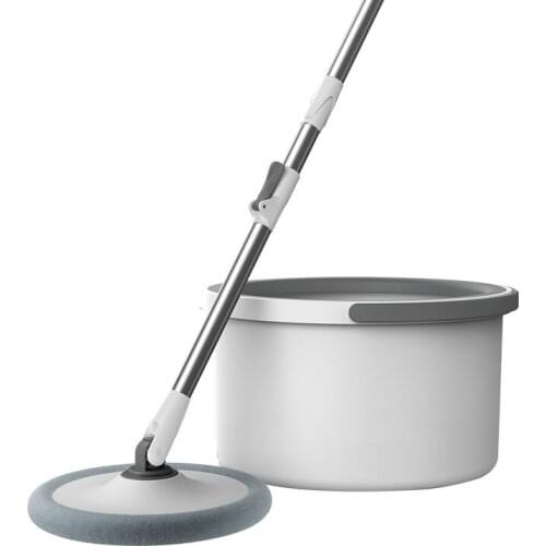 Microfiber Round Handle Mop Rotating Mop Household Bucket Tile Cleaner Spin Dry Mop Bucket With Drain Cleaning Tool