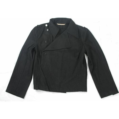 Tomwang2012. WWII WW2 GERMAN PANZER BLACK WOOL RETRO JACKET MILITARY UNIFORM COLLECTION WAR REENACTMENTS