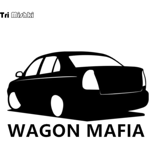 Tri Mishki HZX143 12.1*20cm 1-4 pieces car sticker wagon mafia for Hyundai accent auto car stickers