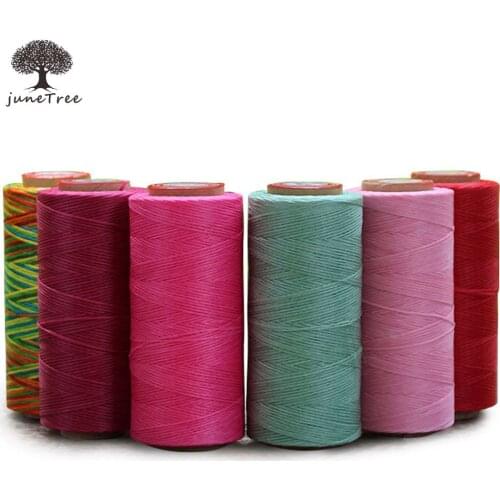 1 roll 210D 1.2 mm 200 Meter Durable Leather flat Waxed Thread Cord DIY Handicraft Tool Stitching Thread needle work