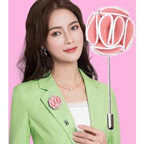 1 Piece Red Fashion Suits Sweater Brooch Pins Brooches Girl Women Flowers Daisy Corsage Lapel Pin Brooches